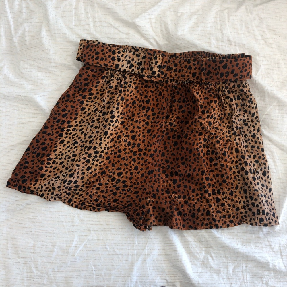 Urban Outfitters flowy cheetah print shorts
